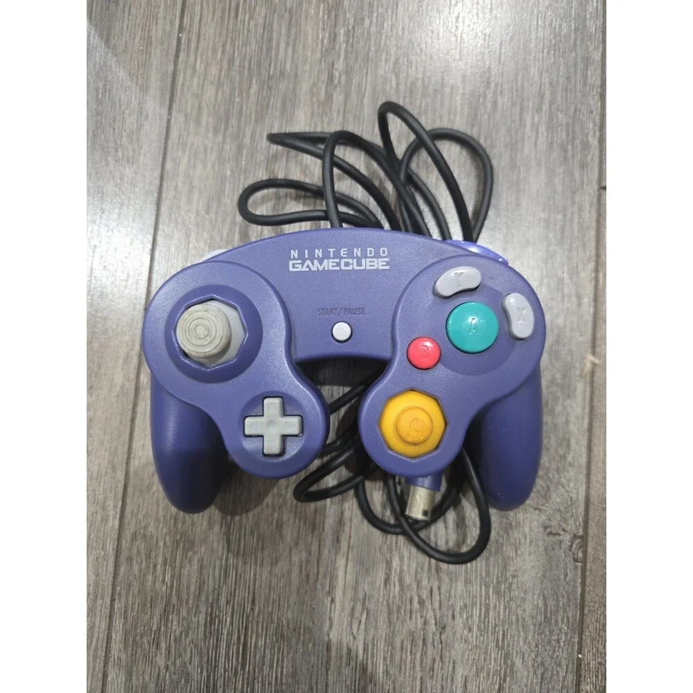 OEM Authentic Nintendo GameCube Controller Indigo DOL-003 Tested w/ Tight Stick